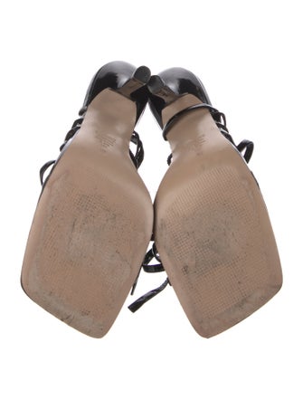 Schutz Patent Leather Sandals