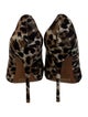 Schutz Satin Animal Print Pumps