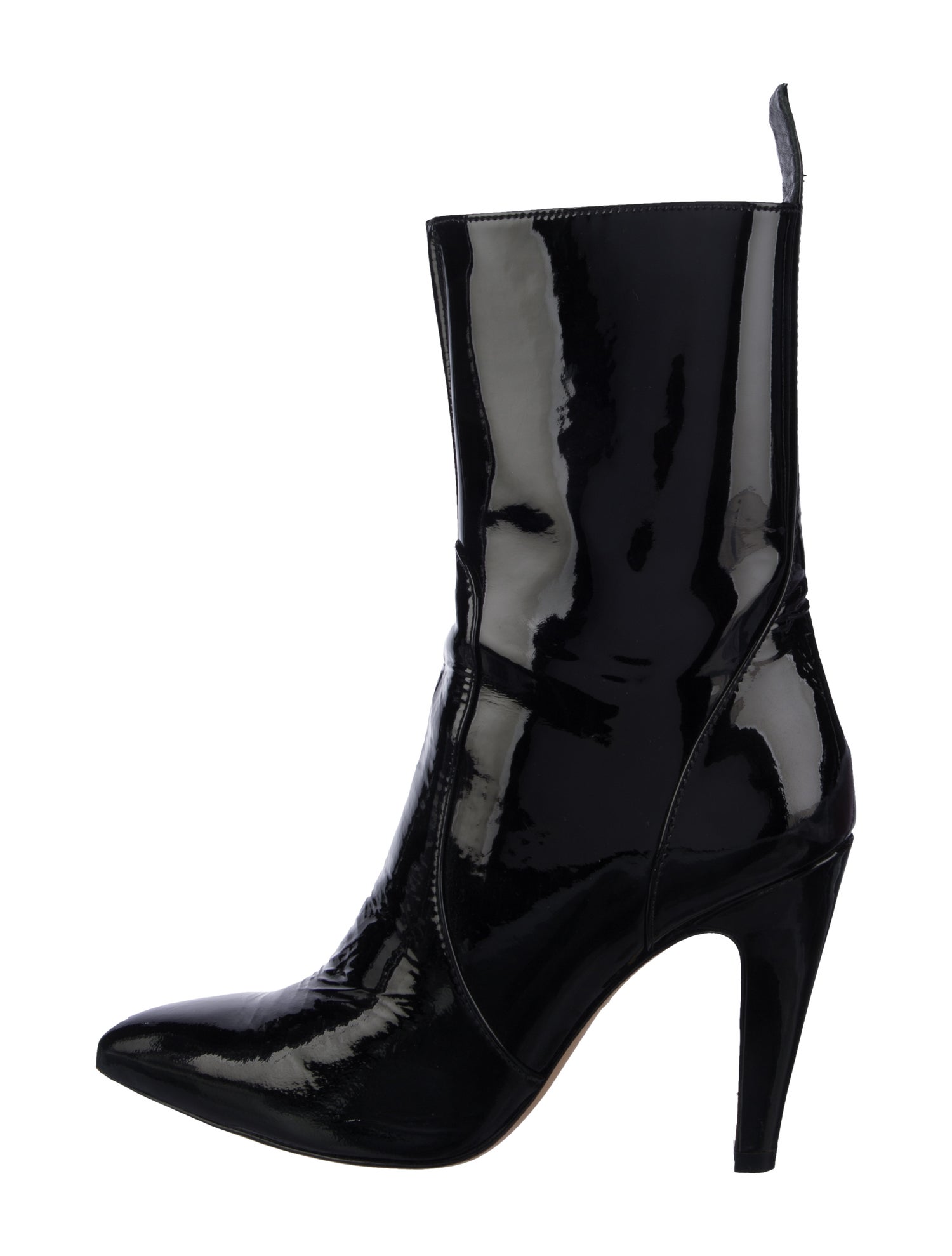 Schutz Patent Leather Boots