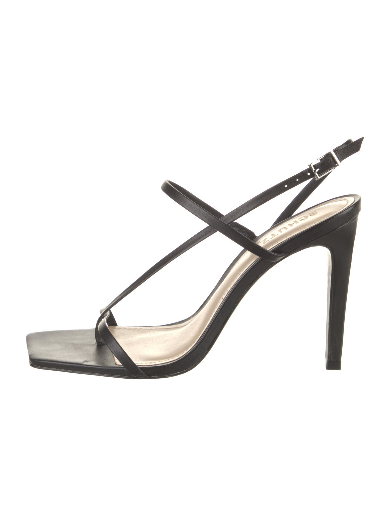 Schutz Leather Slingback Sandals