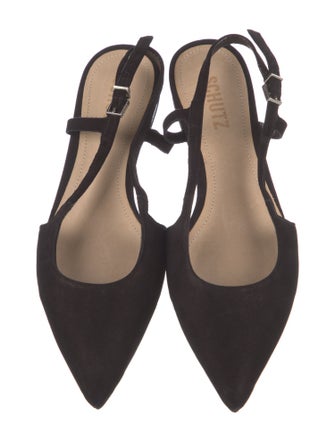 Schutz Suede Slingback Flats w/ Tags