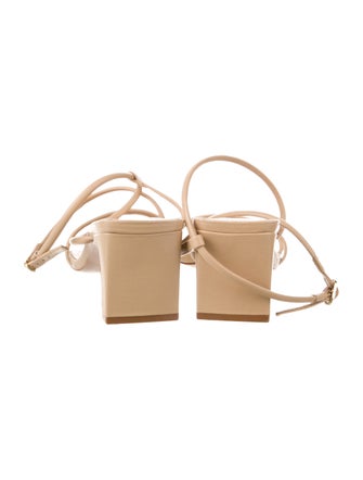 Schutz Leather Slingback Sandals