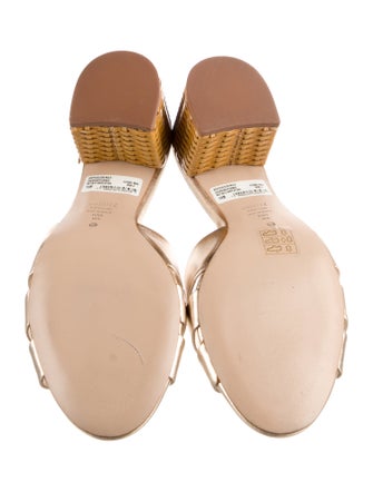 Schutz Leather Slides