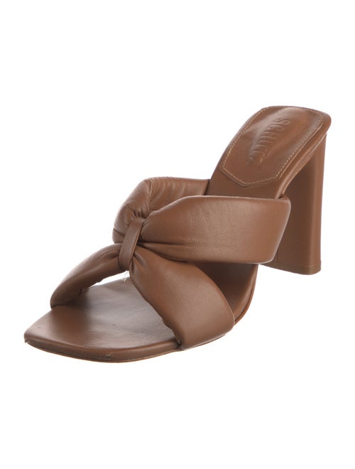 Schutz Leather Slides