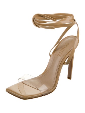 Schutz Patent Leather Sandals
