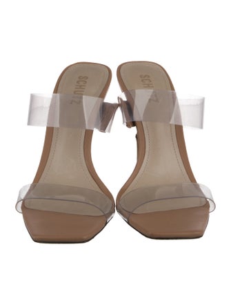 Schutz Leather Slides