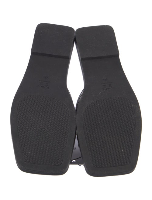 Schutz Leather Printed Slides