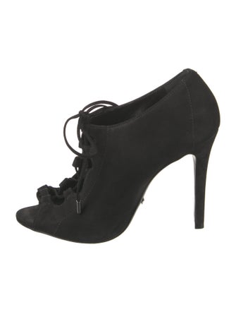 Schutz Suede Lace-Up Boots