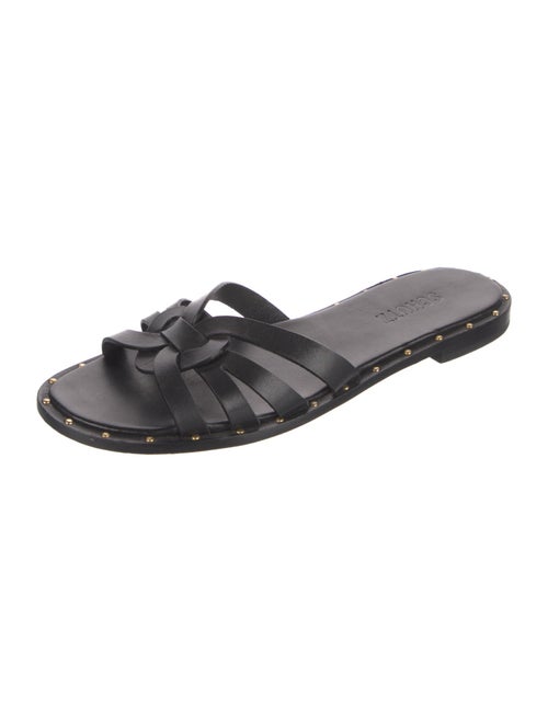Schutz Leather Slides