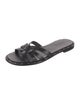 Schutz Leather Slides