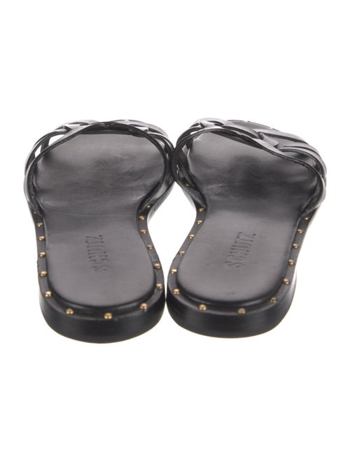 Schutz Leather Slides