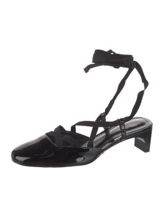 Schutz Patent Leather Slingback Pumps