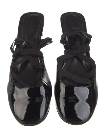 Schutz Patent Leather Slingback Pumps
