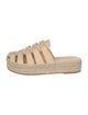 Schutz Leather Espadrilles