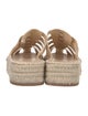 Schutz Leather Espadrilles