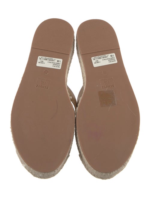 Schutz Leather Espadrilles