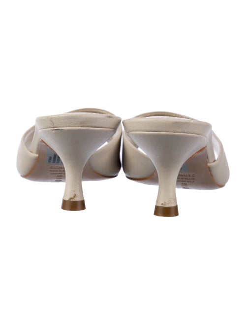 Schutz Leather Slides