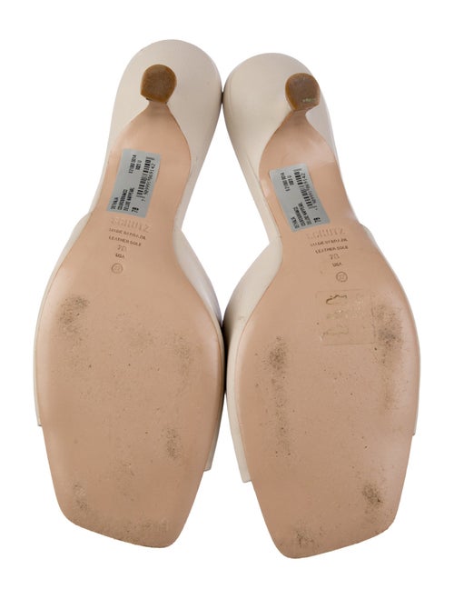Schutz Leather Slides