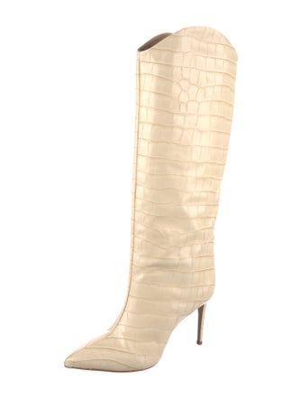 Schutz Embossed Leather Boots