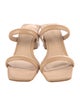 Schutz Leather Slides
