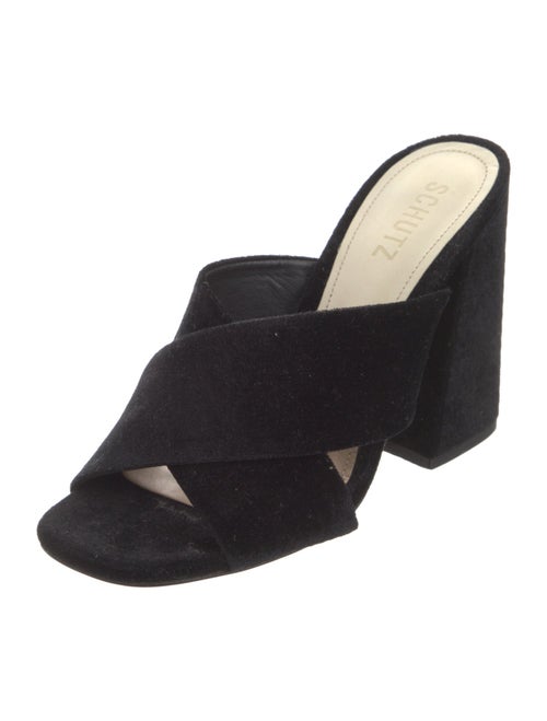 Schutz Velvet Slides