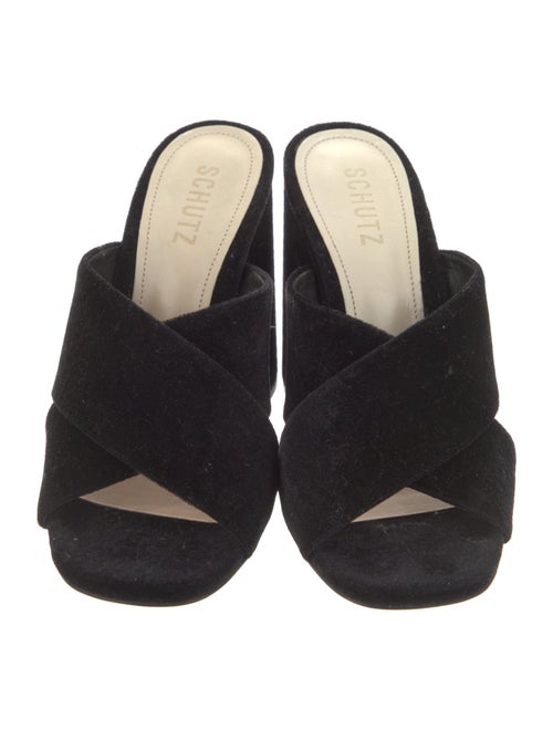 Schutz Velvet Slides