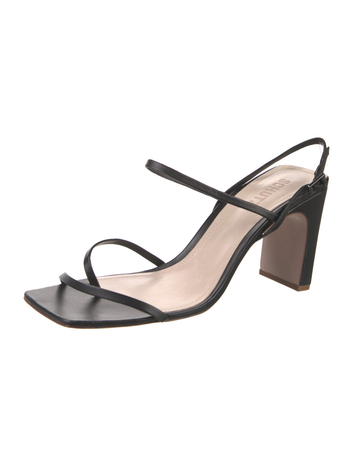 Schutz Leather Slingback Sandals
