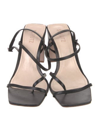 Schutz Leather Slingback Sandals
