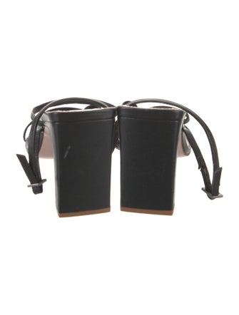 Schutz Leather Slingback Sandals