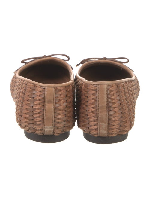 Schutz Leather Printed Ballet Flats