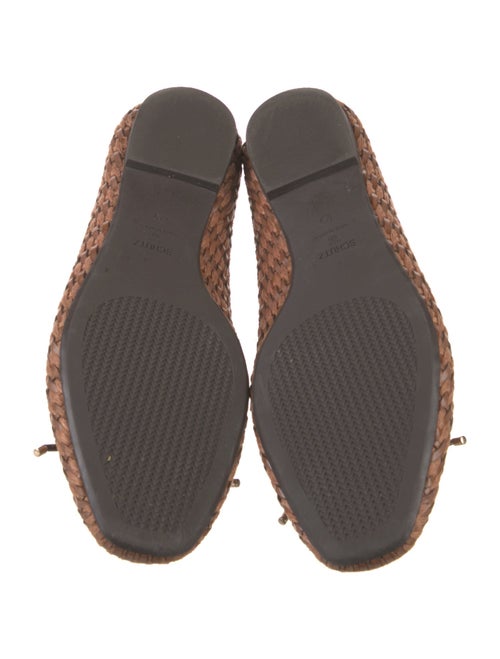 Schutz Leather Printed Ballet Flats