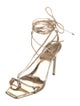 Schutz Embossed Leather Sandals