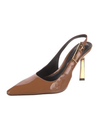 Schutz Patent Leather Slingback Pumps