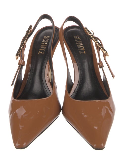 Schutz Patent Leather Slingback Pumps