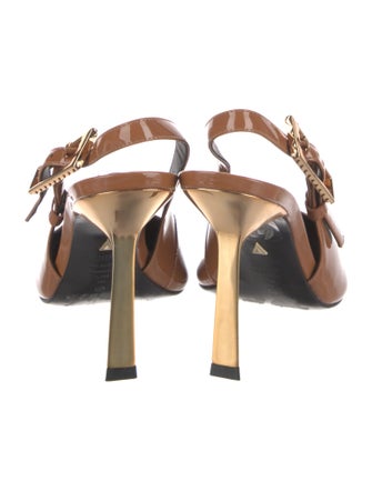 Schutz Patent Leather Slingback Pumps