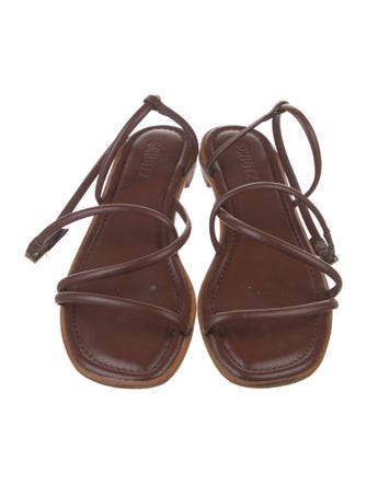 Schutz Leather Gladiator Sandals