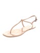 Schutz Patent Leather T-Strap Sandals