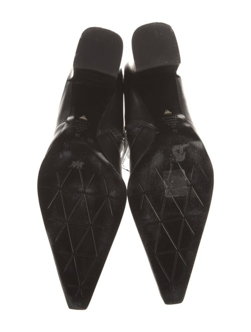 Schutz Leather Whipstitch Trim Boots