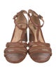 Schutz Leather T-Strap Sandals