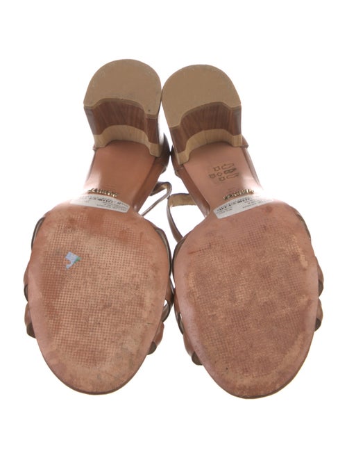 Schutz Leather T-Strap Sandals