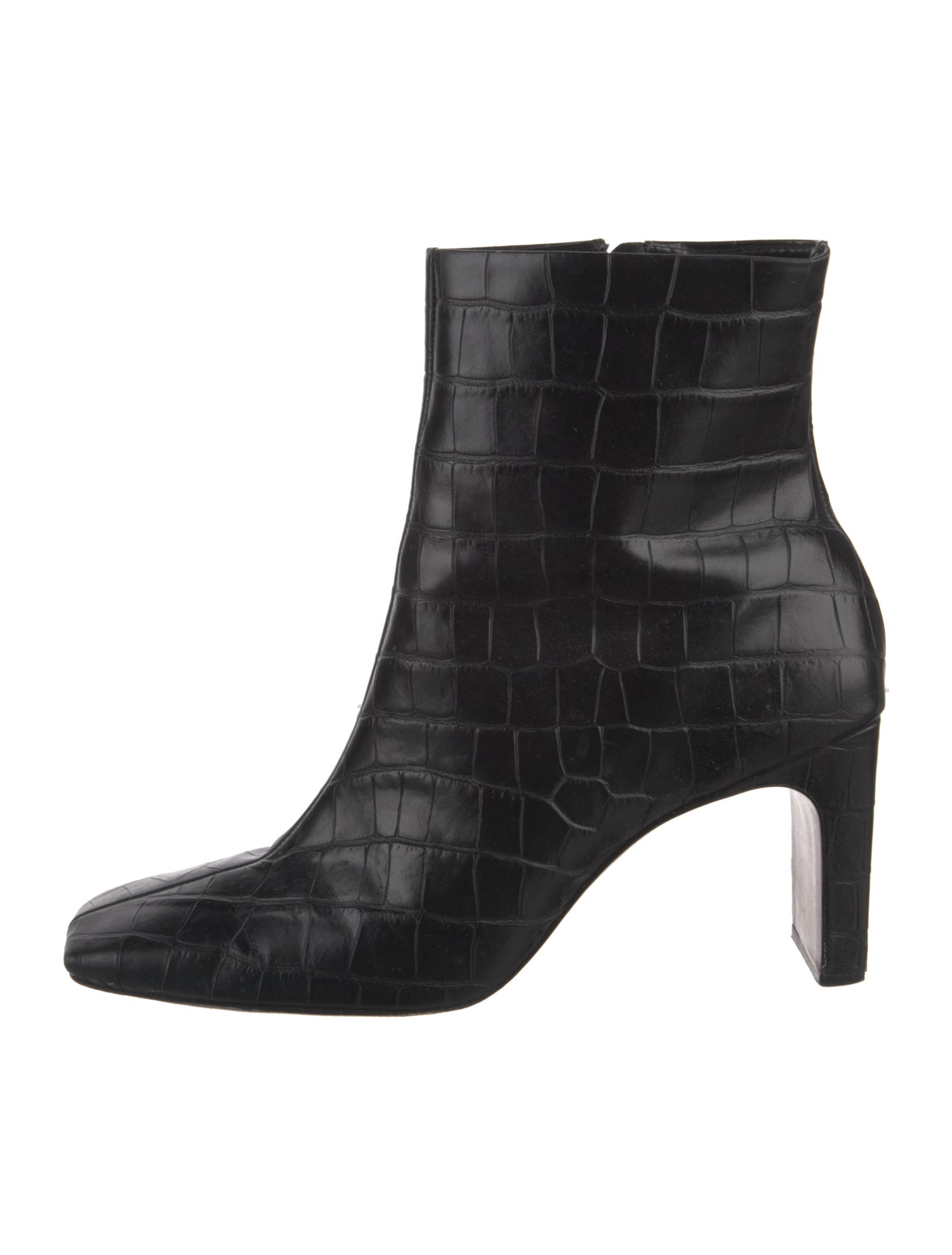 Schutz Embossed Leather Boots