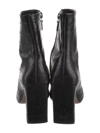 Schutz Embossed Leather Boots