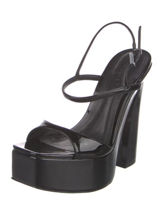 Schutz Leather Slingback Sandals