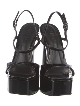 Schutz Leather Slingback Sandals