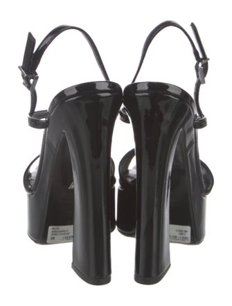 Schutz Leather Slingback Sandals