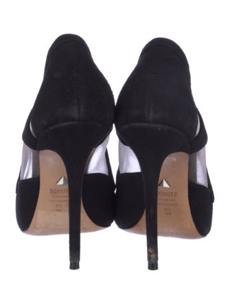 Schutz Suede D'Orsay Pumps