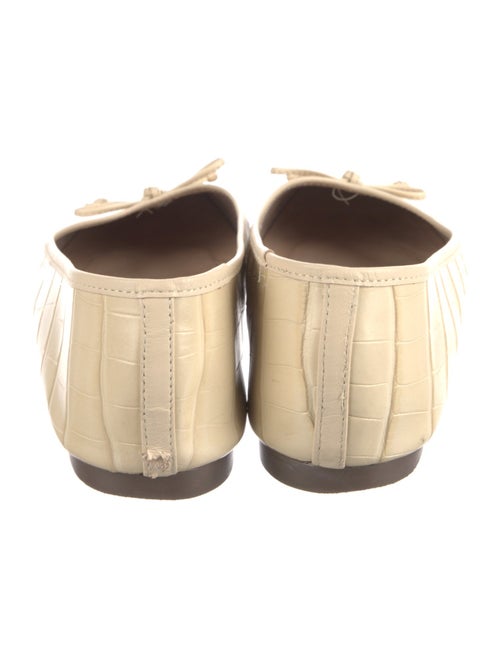 Schutz Embossed Leather Ballet Flats