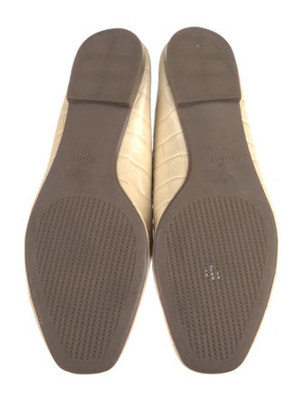 Schutz Embossed Leather Ballet Flats