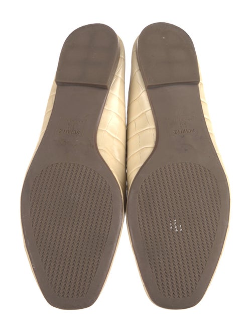 Schutz Embossed Leather Ballet Flats