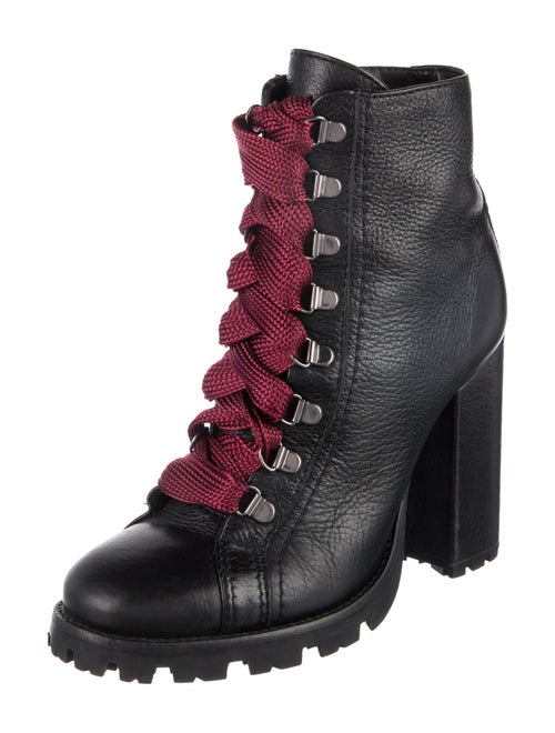 Schutz Leather Lace-Up Boots